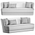 Eleganza Royale Sofa by Castello Lagravinese 3D model small image 2