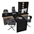 Executive Office Furniture Set 3D model small image 4