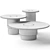 Sleek Daytona Rondo Coffee Tables 3D model small image 2