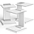 Elegant Luxxu Vertigo Side Tables 3D model small image 2