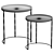 Modern 2-Piece Round Coffee Tables 3D model small image 4