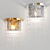 Golden Zild Wall Sconce: Stylish Metal and Glass Lighting 3D model small image 2