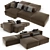 Alberta Alcazar 4-Seater Sofa 3D model small image 1