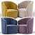 Ritz 2013 Armchair: Sleek and Stylish 3D model small image 2