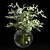 Elegant Glass Vase Bouquet 3D model small image 1