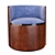 Elegant Armchair: Mere Style 3D model small image 2