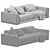 Modern Italian Design: Ditre Buble Sofa 3D model small image 4