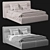 Elegant Diff Studio Queen Bed 3D model small image 3
