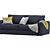 Modern Luxury Sofa Mithos - Dienne Salotti 3D model small image 3