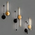 Vala Wall - Stylish Brass & Black Wall Light 3D model small image 5