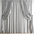 Elegant Polygonal Curtain 3D model small image 4