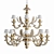 Elegant Roberto Giovannini Chandelier 3D model small image 1