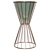 Sleek Hourglass Table Lamp 3D model small image 1