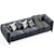 Sleek Italian Design Sofa 3D model small image 5