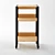 Hiba Rolling Bookcase - Functional and Stylish 3D model small image 4