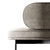 Sleek Upholstered Armchair: Gallotti & Radice Akiko 3D model small image 3