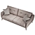 Elegant Como Sofa: Timeless Comfort 3D model small image 3
