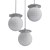 Elegant Waterfall Pendant Light 3D model small image 2