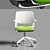 Sleek Ivory Cloud Chair 3D model small image 2