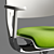 Sleek Ivory Cloud Chair 3D model small image 5