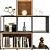 Modern Shelf Furniture Set 3D model small image 3