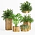 Title: Natural Wood Plant Set - 130 cm 3D model small image 6