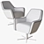 Elegant Swivel Chair: Serena 3D model small image 4