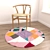 Round Rugs Set with Multiple Textures 3D model small image 3
