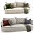 Sleek Bart Moooi Sofa 3D model small image 1