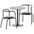  Nordic Dining Set: Table Munch & Ria Chair 3D model small image 2