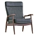 Hans Leather Armchair: Modern Elegance for your Space 3D model small image 6
