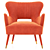 Sleek Babe Armchair: Modern Comfort 3D model small image 4