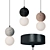 Minimalist Dot Hanging Lamp 3D model small image 2