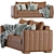 Sleek Leather Sofa 3D model small image 3