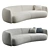 Luxurious Moroso Pacific Sofa: Stunning Design & Texture 3D model small image 1