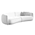 Luxurious Moroso Pacific Sofa: Stunning Design & Texture 3D model small image 6