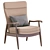 Modern Hans Armchair: Stylish & Versatile 3D model small image 1