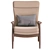 Modern Hans Armchair: Stylish & Versatile 3D model small image 3