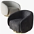 Eichholtz Brice Swivel Chair: Modern and Stylish 3D model small image 2