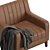 Sleek Modern Leather Armchair 3D model small image 4