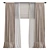 Elegant Window Drapes 3D model small image 1