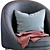 Elegant Oreved Leather Armchair 3D model small image 7