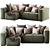 Cozy Mello Taos Brown Corner Sectional 3D model small image 2