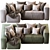 Cozy Mello Taos Brown Corner Sectional 3D model small image 4