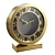 Luxembourg Table Clock: Elegant Aluminum and Brass Design 3D model small image 1