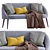 Modern Scandinavian Oreved Sofa 3D model small image 1