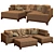 2013 Sofa Set: Modern Design, 3D Max +(OBJ, FBX) 3D model small image 5