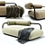 RURA Modern Sofa: Sleek Design & Spacious Comfort 3D model small image 3