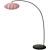 Sleek Arched Floor Lamp 3D model small image 1