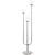 Modern Chrome Glass Floor Lamp 3D model small image 1